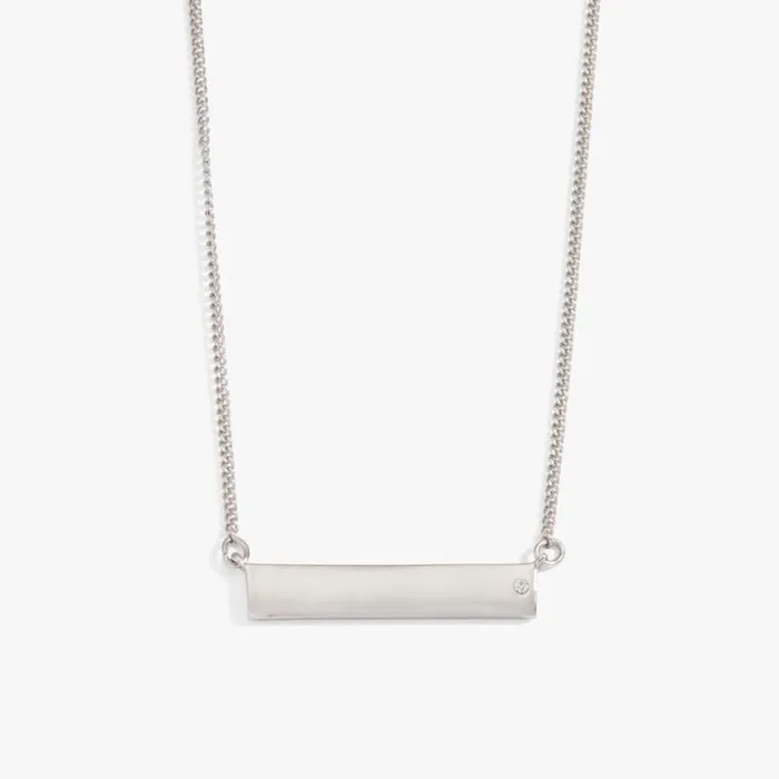 Bar Necklace With Crystal Accent Silver Women Alex And Ani Anniversary
