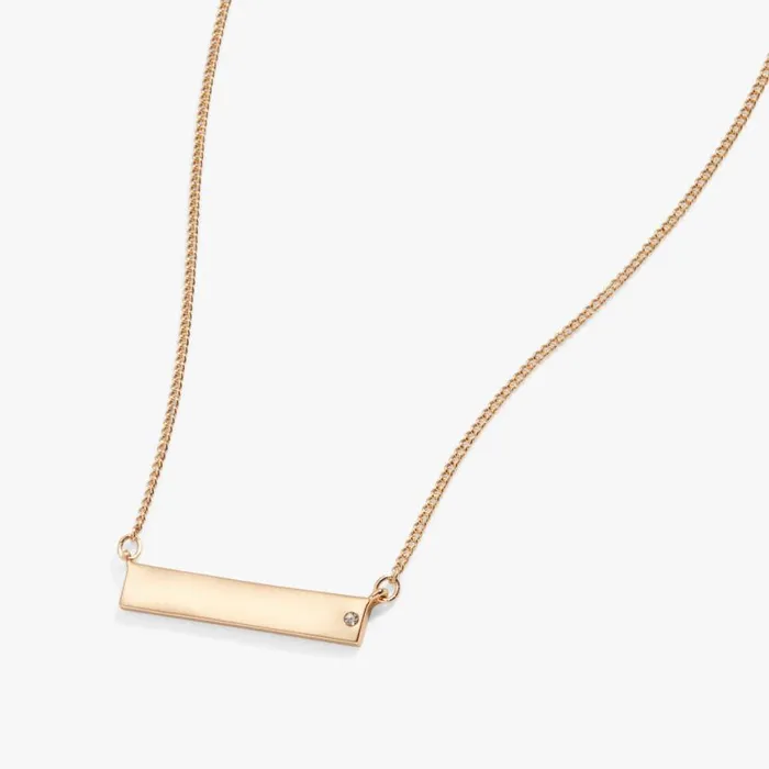 Bar Necklace With Crystal Accent Silver Women Alex And Ani Anniversary