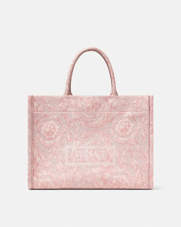 Barocco Athena Medium Tote Bag Pinkprint Women Versace Totes