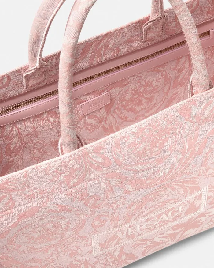Barocco Athena Medium Tote Bag Pinkprint Women Versace Totes
