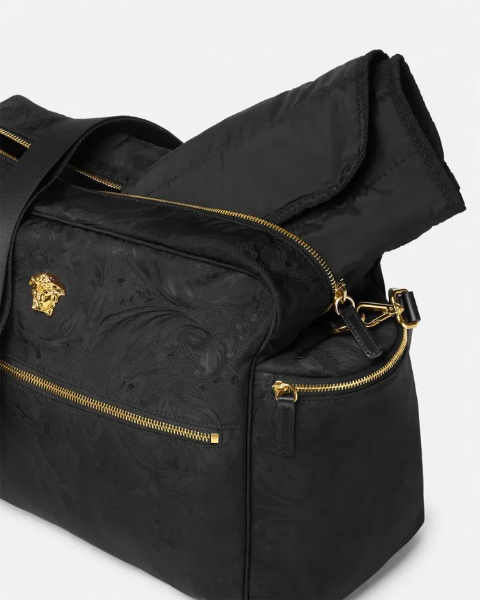 Barocco Baby Changing Mat Bag Blackgold Children Versace Strollers and Others