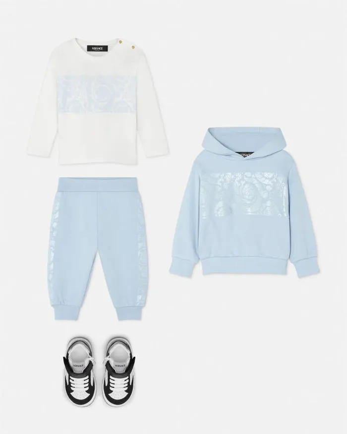 Barocco Baby TShirt White Children Versace Clothing