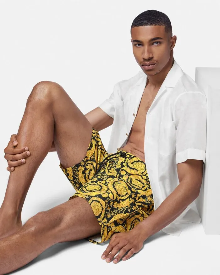 Barocco Boardshorts Print Men Versace Swimwear