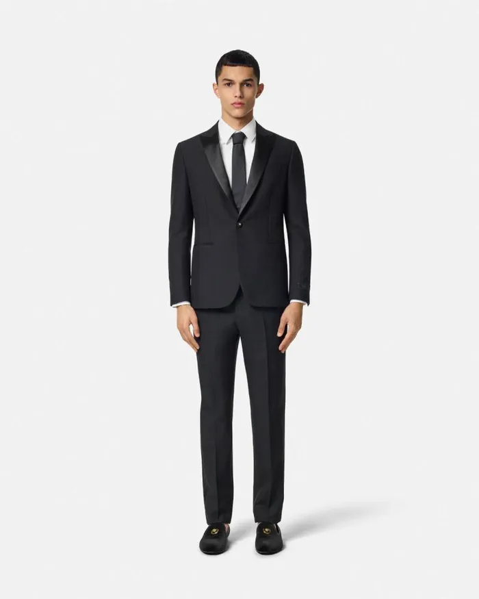 Barocco Jacquard Shirt White Men Versace Shirts