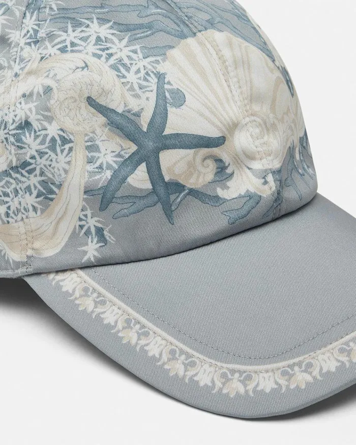 Barocco Sea Baseball Cap Blueprint WomenMen Versace Hats and Caps