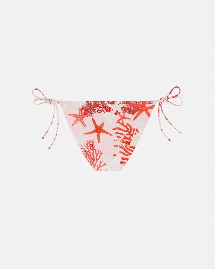 Barocco Sea Bikini Bottoms Pinkprint Women Versace Swimwear