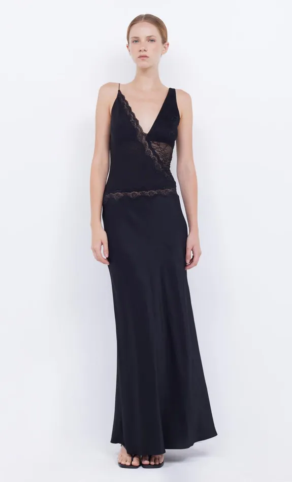 Bec Bridge ABRIELLE LACE MAXI DRESS 8211 BLACKBLACK Women Prom Dresses