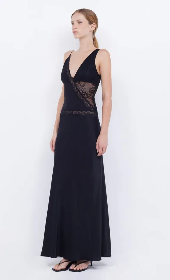 Bec Bridge ABRIELLE LACE MAXI DRESS 8211 BLACKBLACK Women Prom Dresses