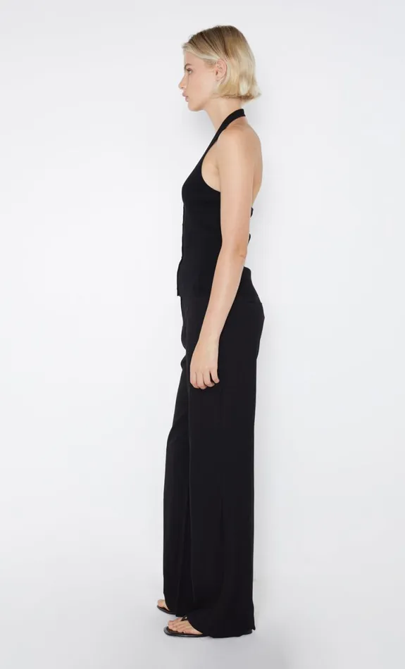 Bec Bridge AMALFI HALTER KNIT TOP 8211 BLACK Women Sleeveless