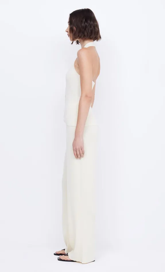 Bec Bridge AMALFI HALTER KNIT TOP 8211 IVORY Women Sleeveless