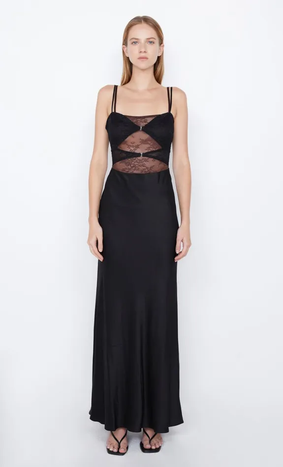 Bec Bridge AMORAS CUT OUT DRESS 8211 BLACKCHOCOLATE Women Prom Dresses