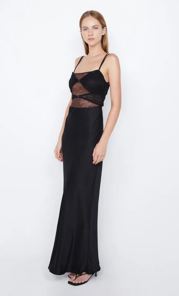 Bec Bridge AMORAS CUT OUT DRESS 8211 BLACKCHOCOLATE Women Prom Dresses