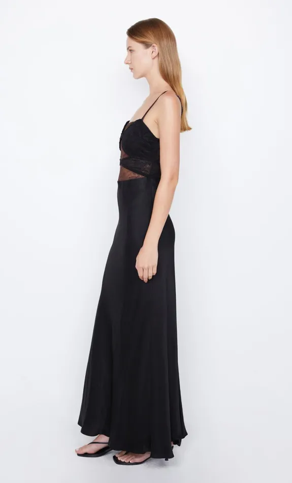 Bec Bridge AMORAS CUT OUT DRESS 8211 BLACKCHOCOLATE Women Prom Dresses