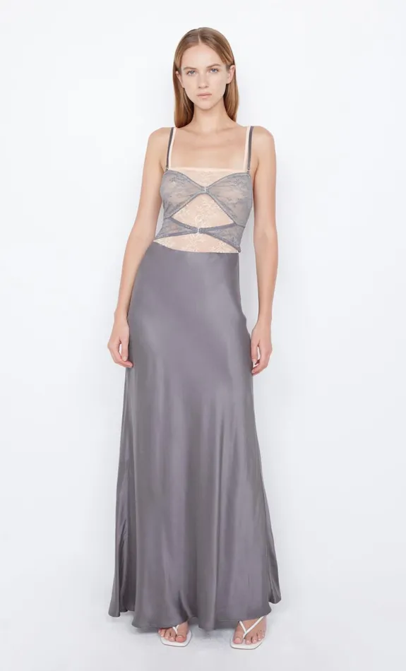 Bec Bridge AMORAS CUT OUT DRESS 8211 GREYPEACH Women Wedding Guest