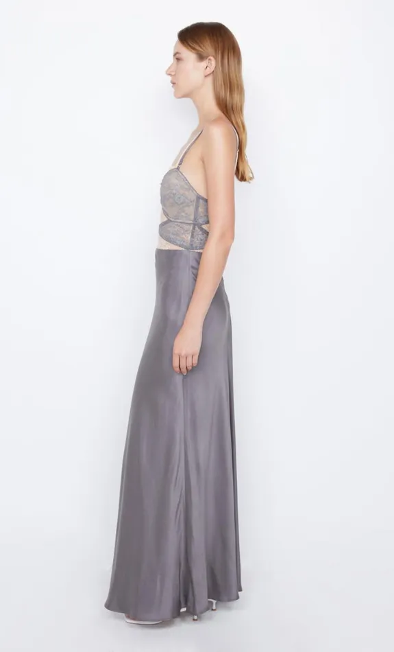 Bec Bridge AMORAS CUT OUT DRESS 8211 GREYPEACH Women Wedding Guest