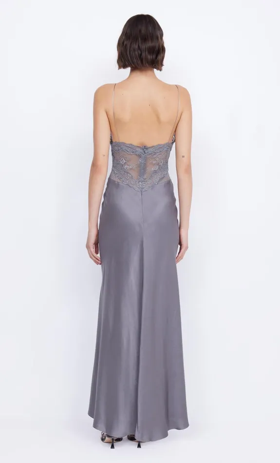 Bec Bridge AMORAS MAXI DRESS 8211 GREY Women Prom Dresses