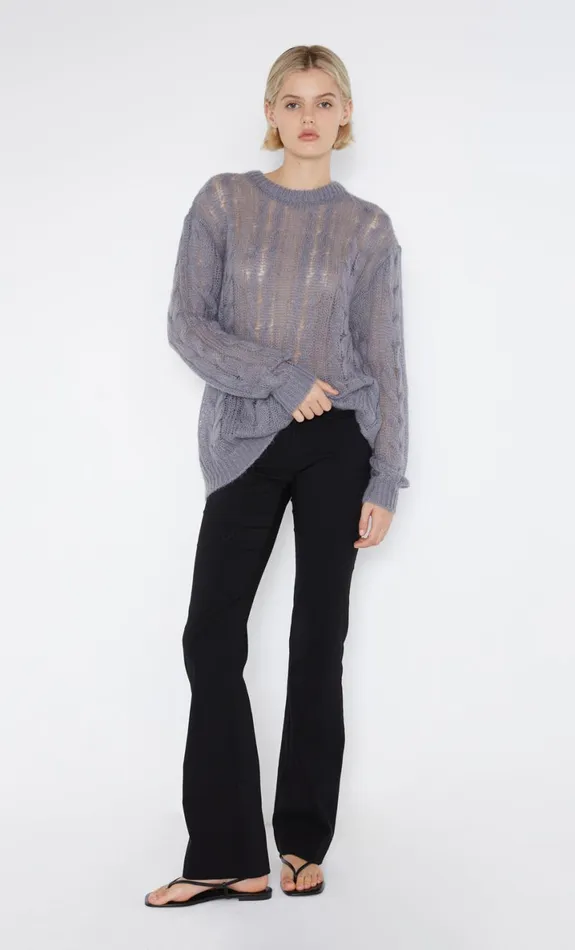 Bec Bridge ANTOINE KNIT JUMPER 8211 GUNMETAL Women Long Sleeve
