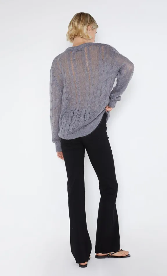Bec Bridge ANTOINE KNIT JUMPER 8211 GUNMETAL Women Long Sleeve