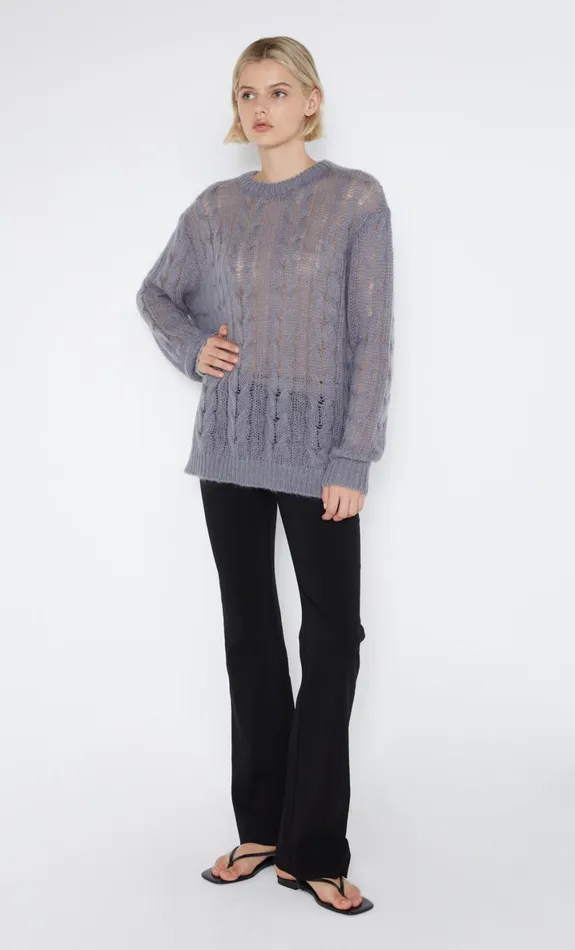 Bec Bridge ANTOINE KNIT JUMPER 8211 GUNMETAL Women Long Sleeve