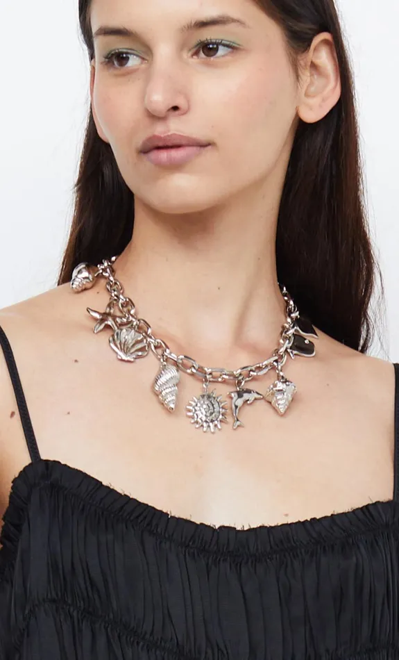 Bec Bridge AQUATA CHARM NECKLACE 8211 SILVER Women Jewelry