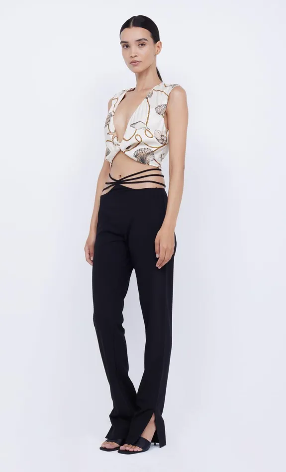 Bec Bridge BAYSIDE TWIST CROP TOP 8211 PARISIAN SHELL Women Cropped