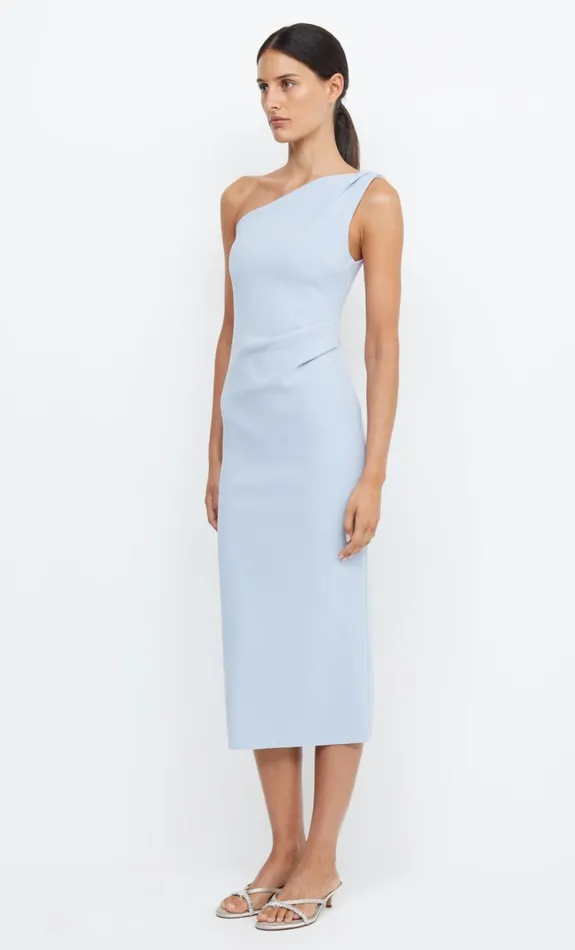 Bec Bridge BE MINE ASYM DRESS 8211 DUSTY BLUE Women Bridesmaid Dresses
