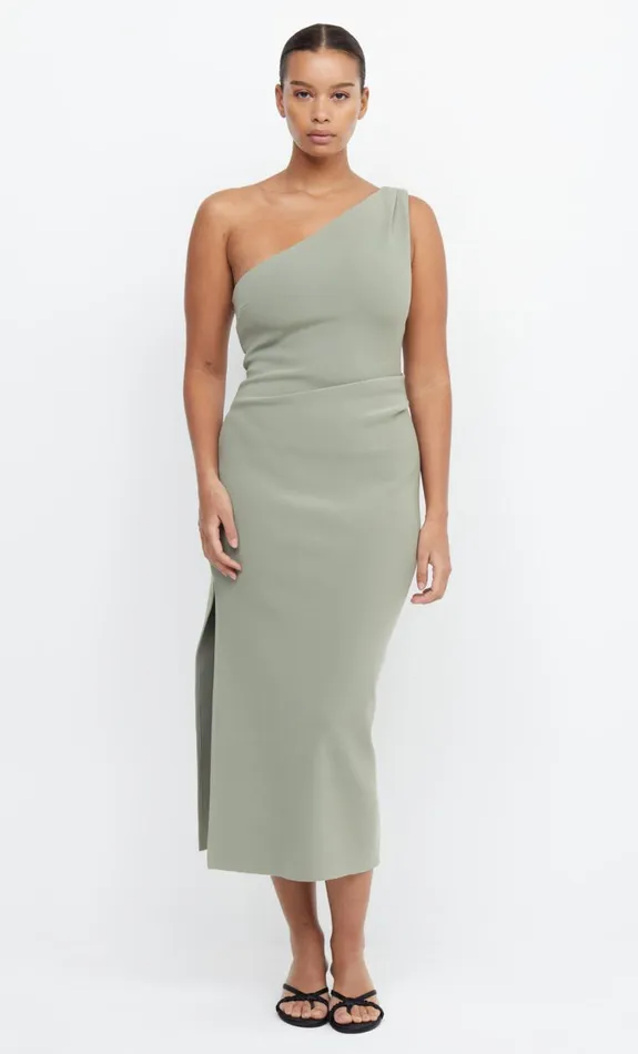 Bec Bridge BE MINE ASYM DRESS 8211 SAGE Women Bridesmaid Dresses