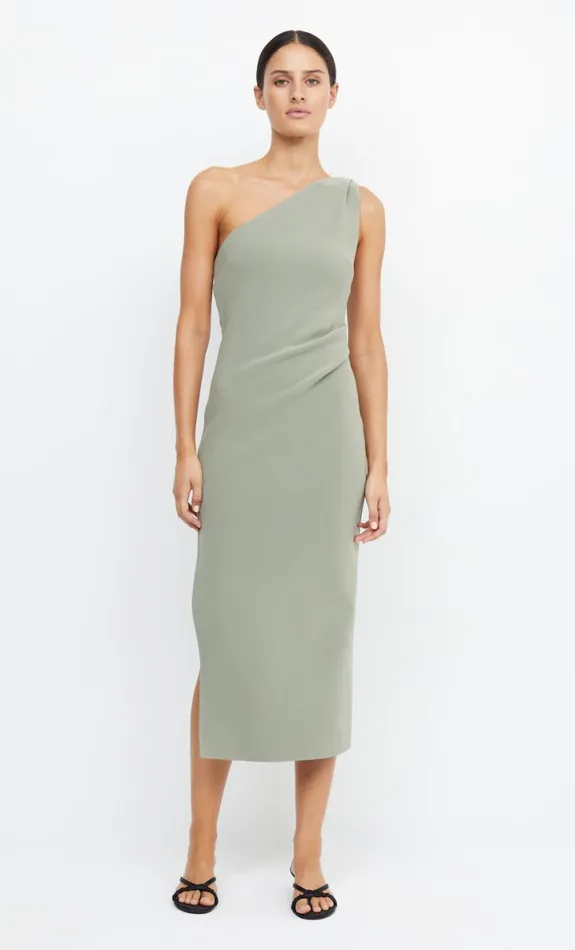 Bec Bridge BE MINE ASYM DRESS 8211 SAGE Women Bridesmaid Dresses