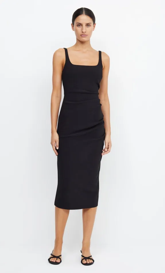Bec Bridge BE MINE SQUARE NECK DRESS 8211 BLACK Women Bridesmaid Dresses