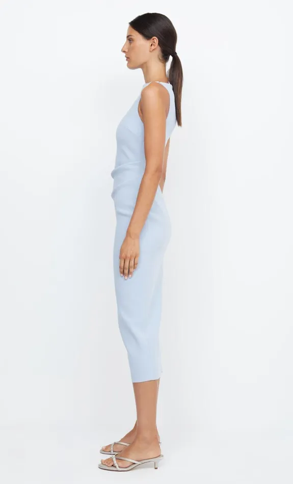 Bec Bridge BE MINE TUCK DRESS 8211 DUSTY BLUE Women Bridesmaid Dresses