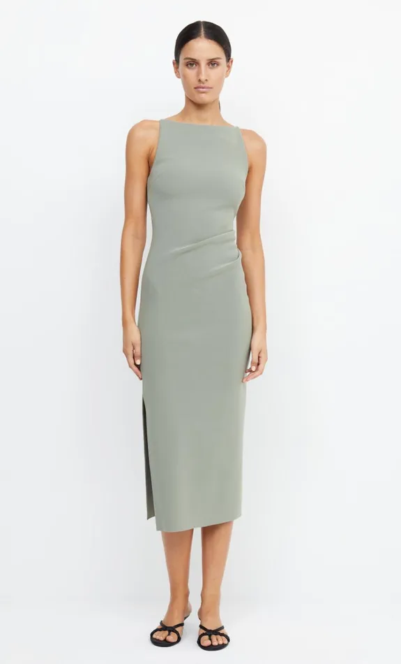 Bec Bridge BE MINE TUCK DRESS 8211 SAGE Women Bridesmaid Dresses