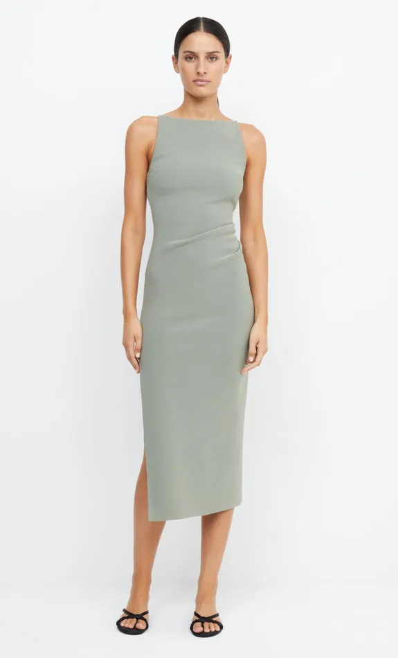 Bec Bridge BE MINE TUCK DRESS 8211 SAGE Women Bridesmaid Dresses
