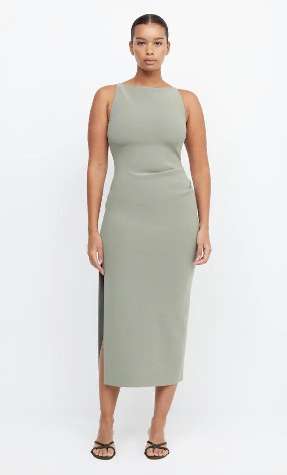 Bec Bridge BE MINE TUCK DRESS 8211 SAGE Women Bridesmaid Dresses