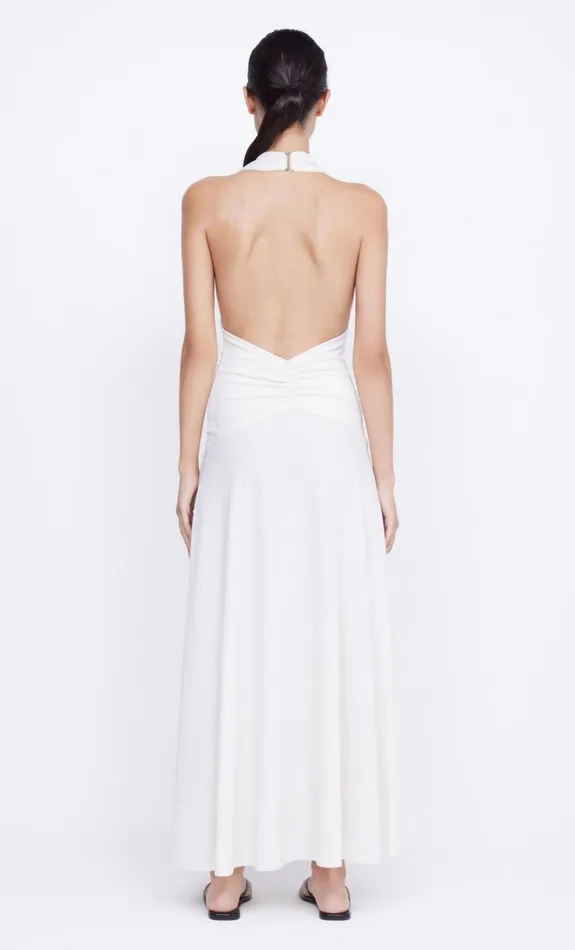 Bec Bridge BLANCHE HALTER MAXI DRESS 8211 IVORY Women Maxi Dresses