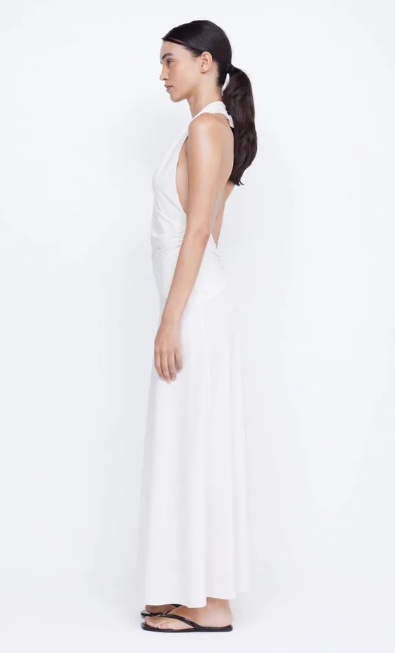 Bec Bridge BLANCHE HALTER MAXI DRESS 8211 IVORY Women Maxi Dresses