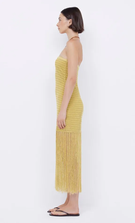 Bec Bridge CALISTA STRAPLESS DRESS 8211 CITRUS Women Midi Dresses