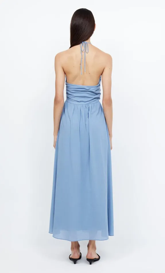 Bec Bridge CALYPSO HALTER MAXI DRESS 8211 MERIDIAN BLUE Women Maxi Dresses