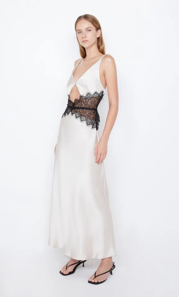 Bec Bridge CAMILLE MAXI DRESS 8211 SANDBLACK Women Prom Dresses