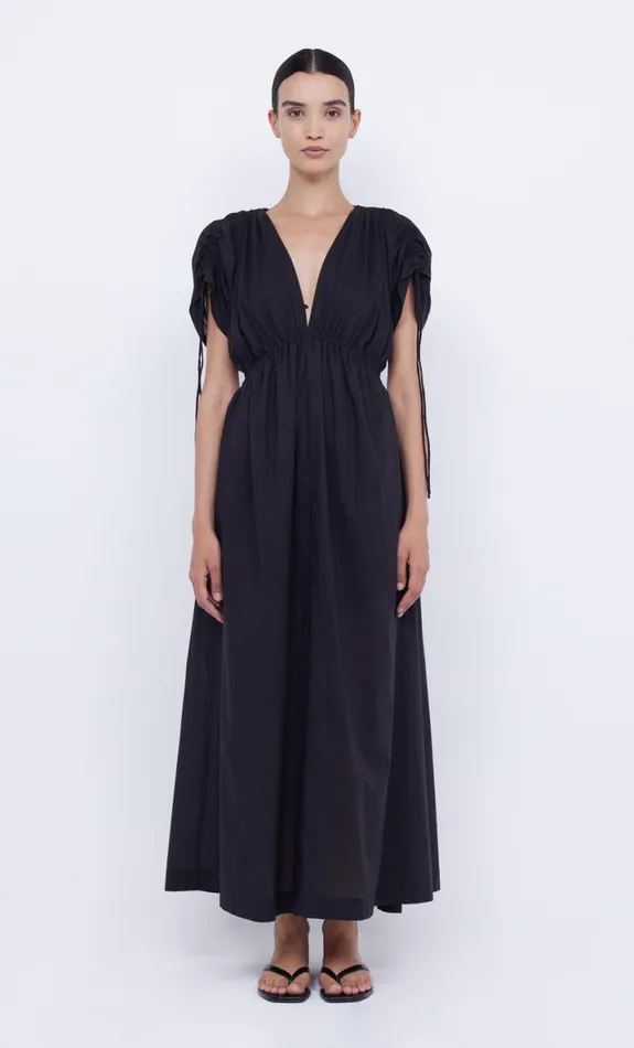 Bec Bridge CAPRI V MAXI DRESS 8211 BLACK Women Maxi Dresses