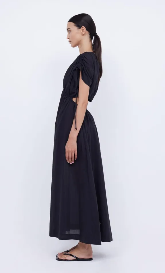 Bec Bridge CAPRI V MAXI DRESS 8211 BLACK Women Maxi Dresses