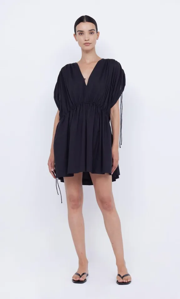 Bec Bridge CAPRI V MINI DRESS 8211 BLACK Women Mini Dresses