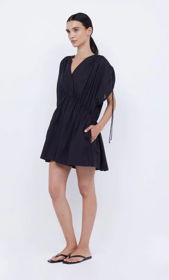 Bec Bridge CAPRI V MINI DRESS 8211 BLACK Women Mini Dresses
