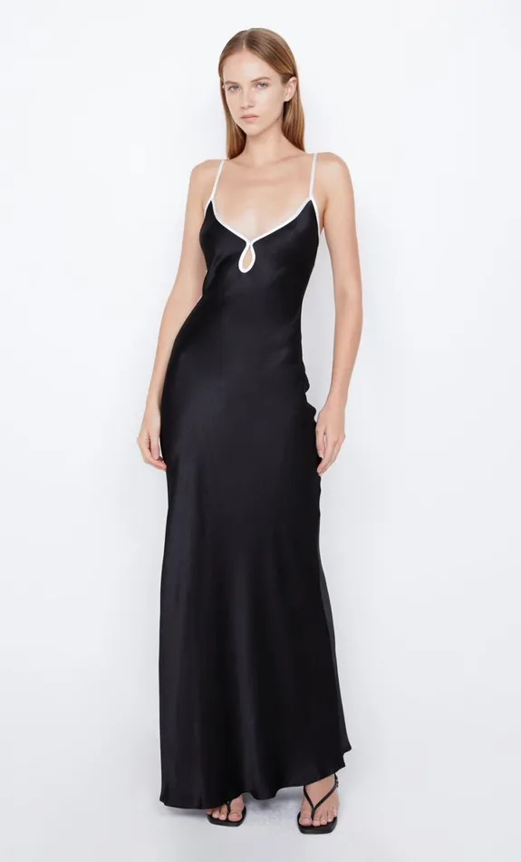 Bec Bridge CEDAR CITY MAXI DRESS 8211 BLACKIVORY Women Maxi Dresses