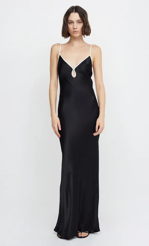 Bec Bridge CEDAR CITY MAXI DRESS 8211 BLACKIVORY Women Maxi Dresses
