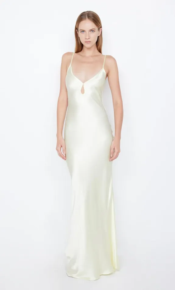 Bec Bridge CEDAR CITY MAXI DRESS 8211 ICE YELLOW Women Maxi Dresses