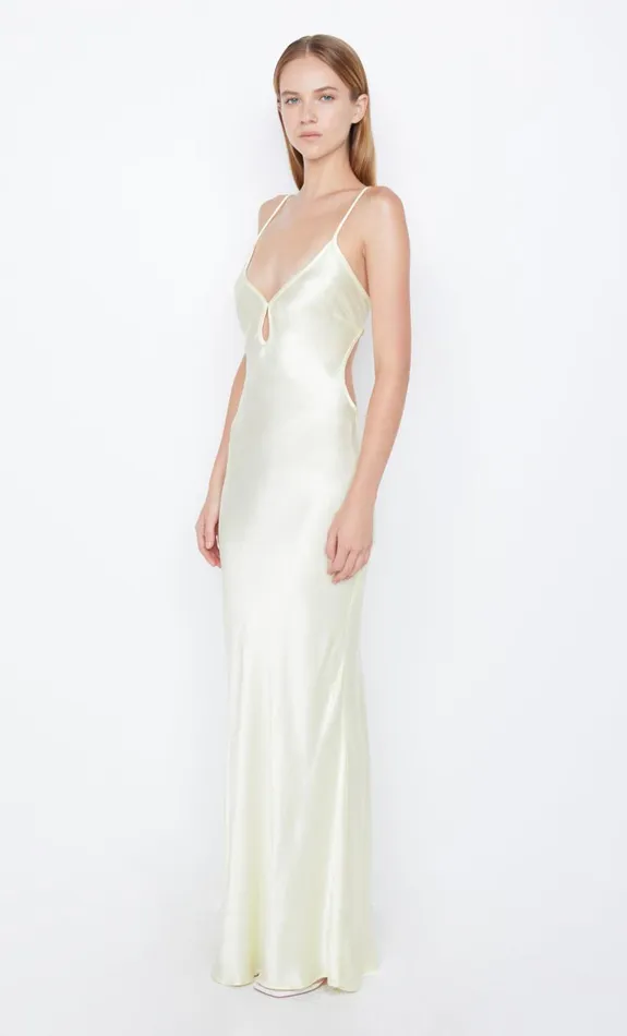 Bec Bridge CEDAR CITY MAXI DRESS 8211 ICE YELLOW Women Maxi Dresses