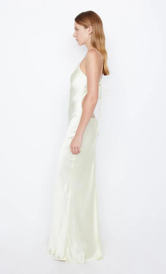 Bec Bridge CEDAR CITY MAXI DRESS 8211 ICE YELLOW Women Maxi Dresses