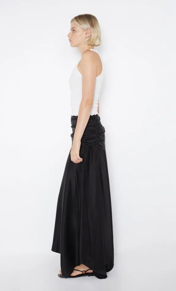 Bec Bridge CHANTILLY SILK RUCHED SKIRT 8211 BLACK Women Skirts