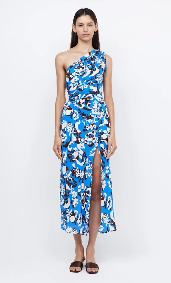Bec Bridge CLARISSE ASYM MAXI DRESS 8211 BLUE LAGOON Women Maxi Dresses