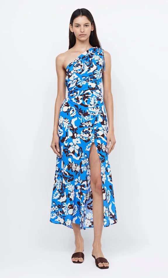 Bec Bridge CLARISSE ASYM MAXI DRESS 8211 BLUE LAGOON Women Maxi Dresses